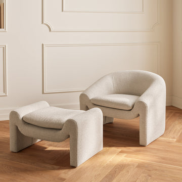 BOLIA Mileo Armchair and footstool, ambient