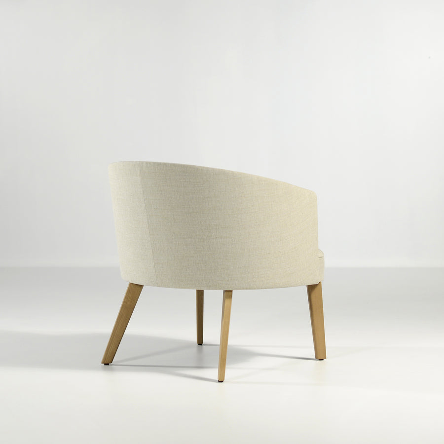 Potocco Lena Armchair, fabric category 2 beige, back turned 2
