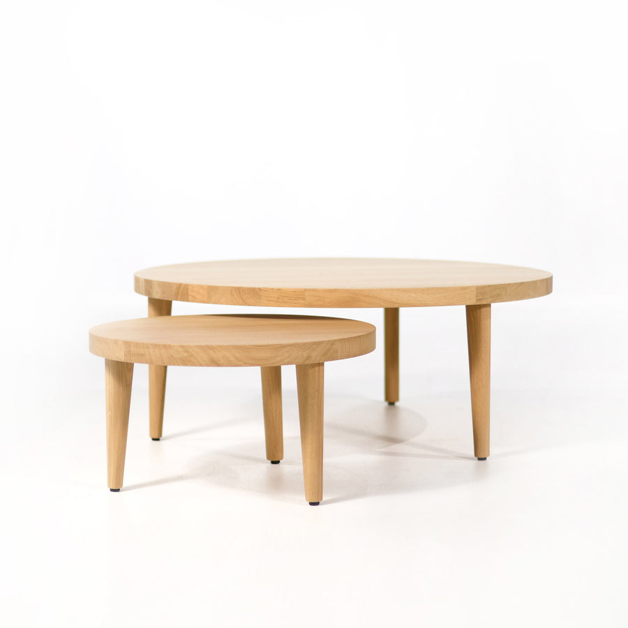Expormim Duo Coffee Tables in solid Natural Oak, © Spencer Interiors Inc.
