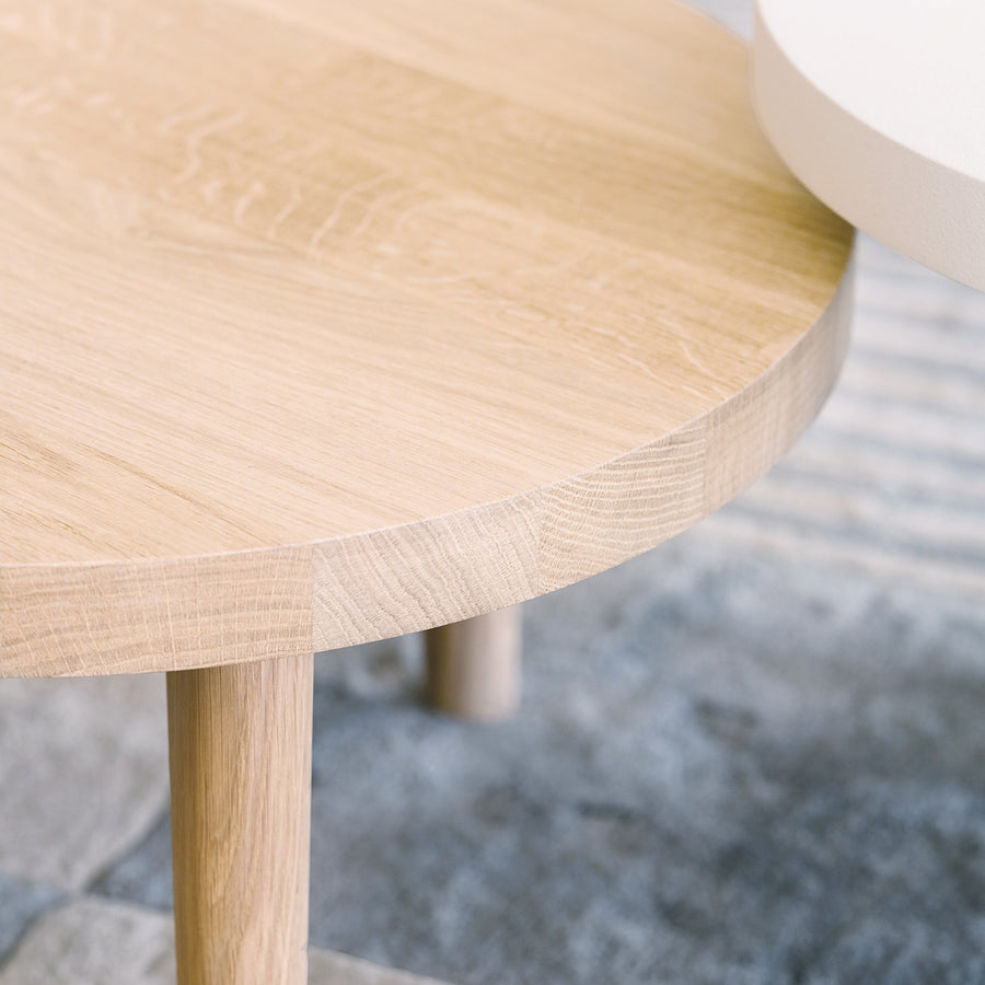 Expormim Duo Coffee Table in solid Natural Oak, detail