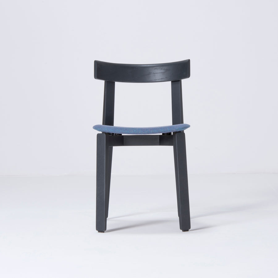 Gazzda Nora Chair in solid Oak, black, front