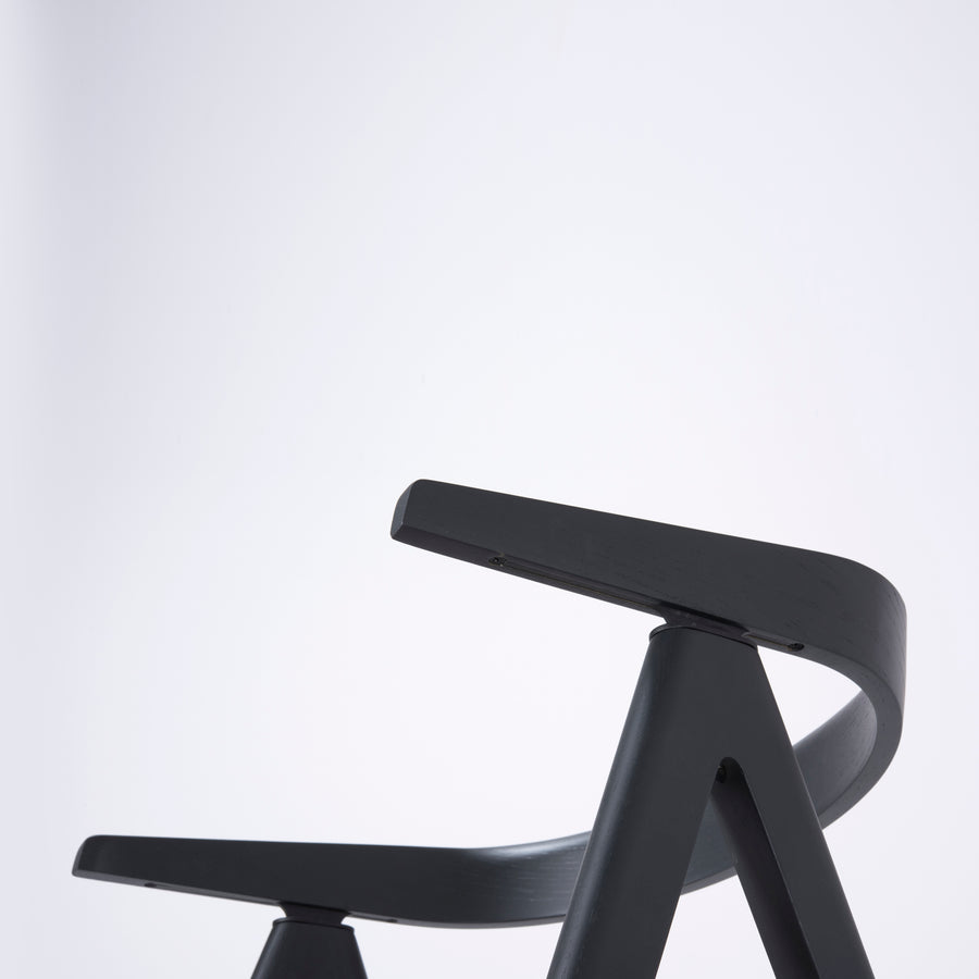 Gazzda Ava Chair in Black, arm detail