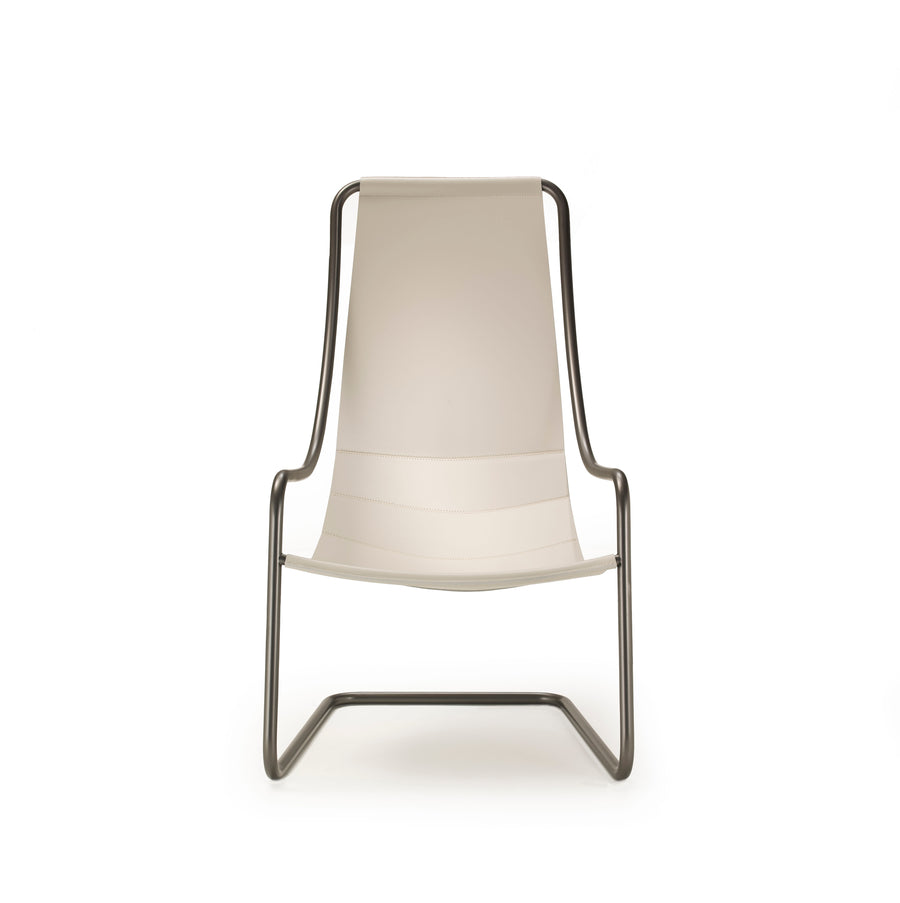 4Mariani Nancy Armchair in saddle leather, front view