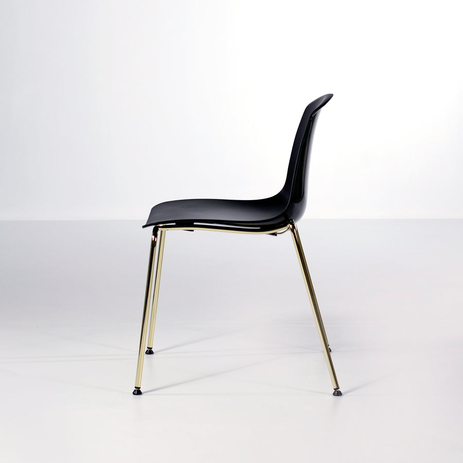 Luxy Italy, Special Edition Epoca Chair Black, Brass 6, © Spencer Interiors Inc. 