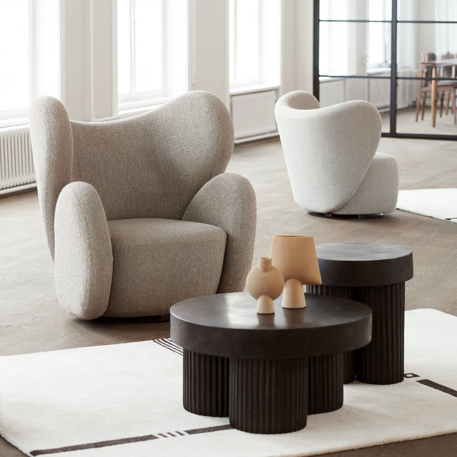 Norr11 Denmark, The Big Big Swivel Chair in Barnum Beige - Spencer Interiors