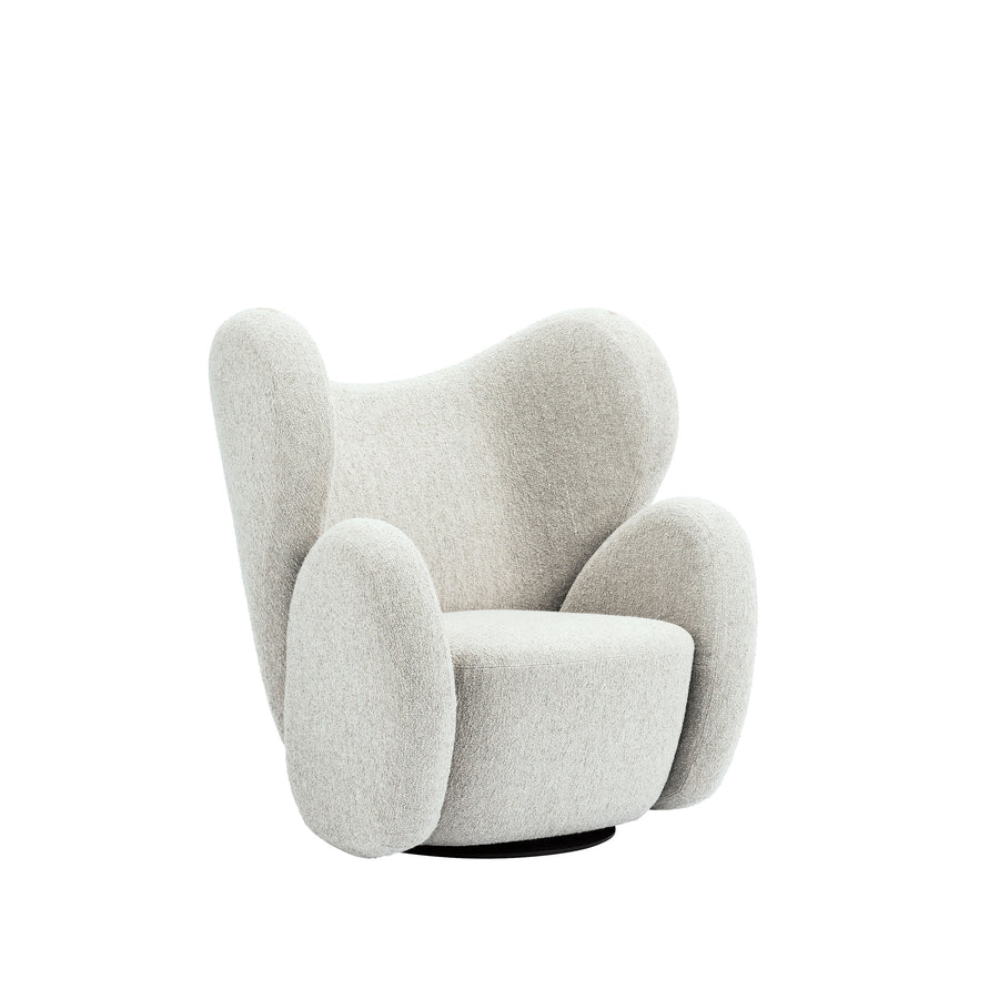 Norr11 Denmark, The Big Big Swivel Chair in Barnum Beige - Spencer Interiors