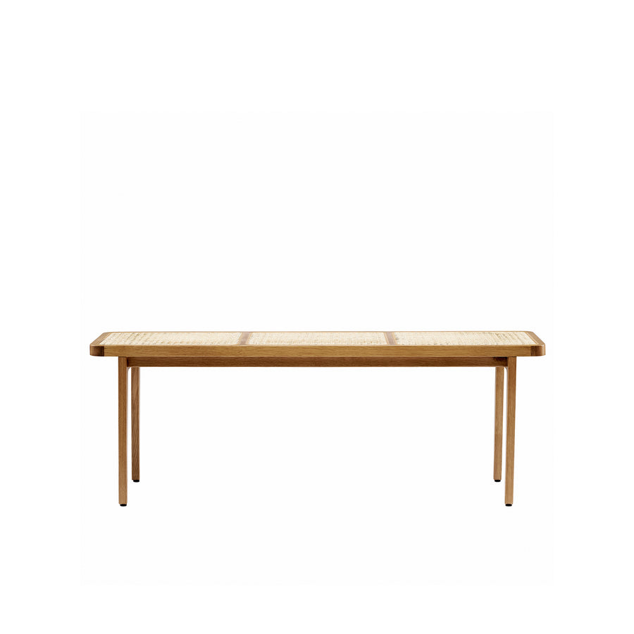 NORR11 Le Roi Bench, Natural, front view