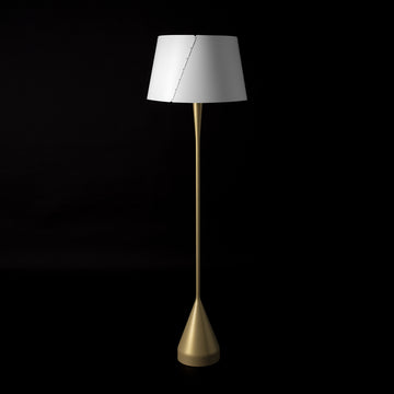 Tato Italia, De-Lux A4 Floor Lamp, Gold Finish