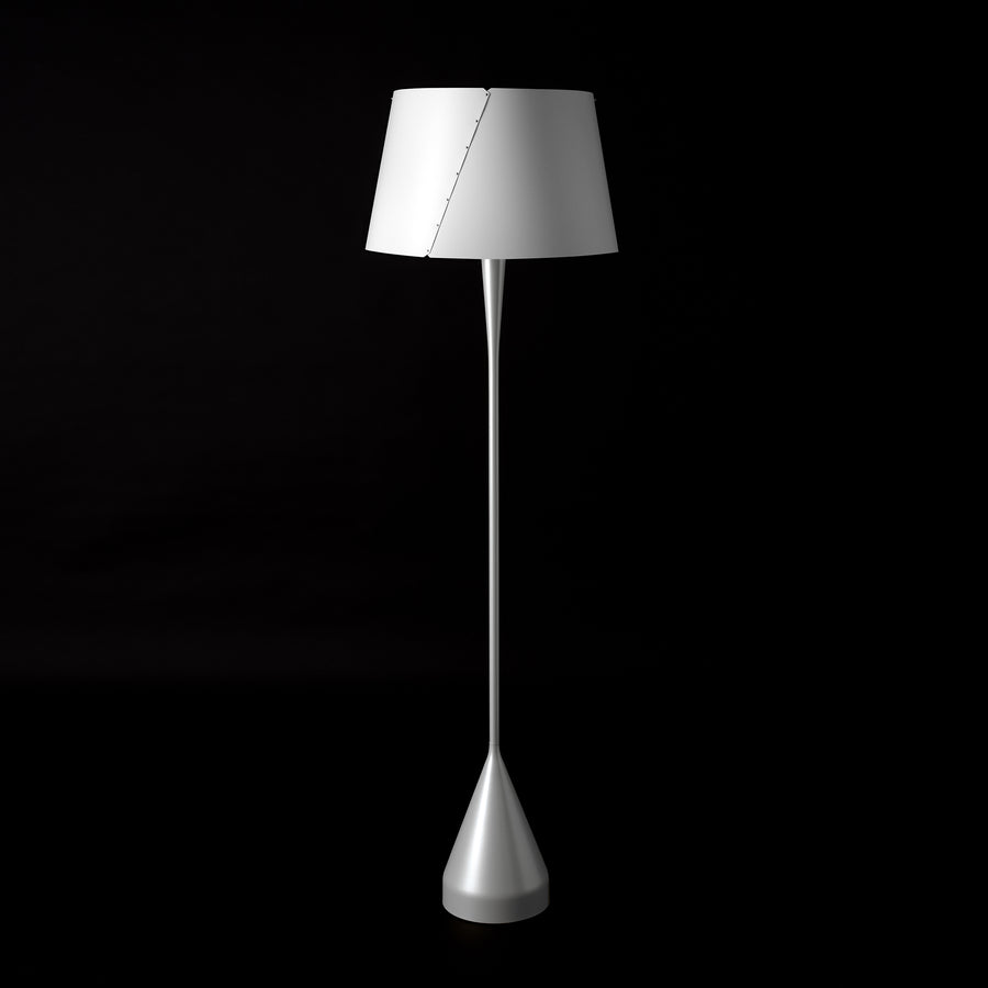 Tato Italia, De-Lux A4 Floor Lamp, Silver finish