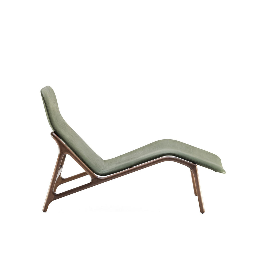 WOAK Marshall Chaise Longue in solid wood, profile