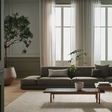 BOLIA Avelou Open End Sofa detail, in Memory Green