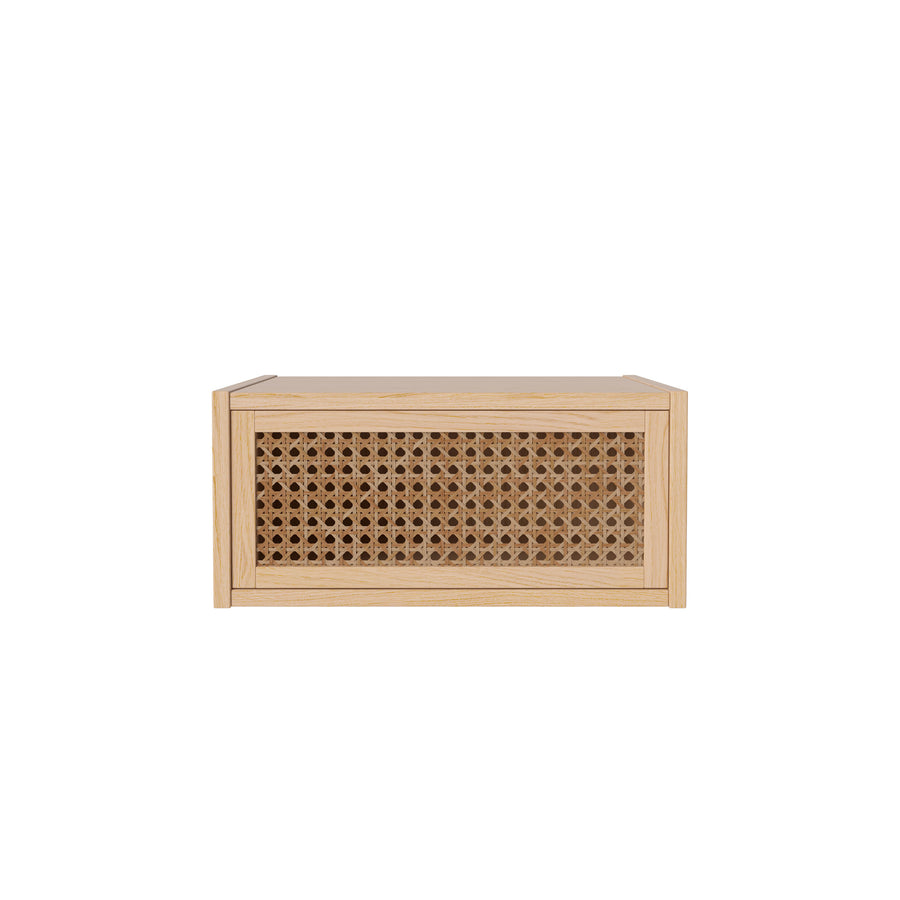 BOLIA Cana Wall Mounted Bedside Table, White Pigmented Oak