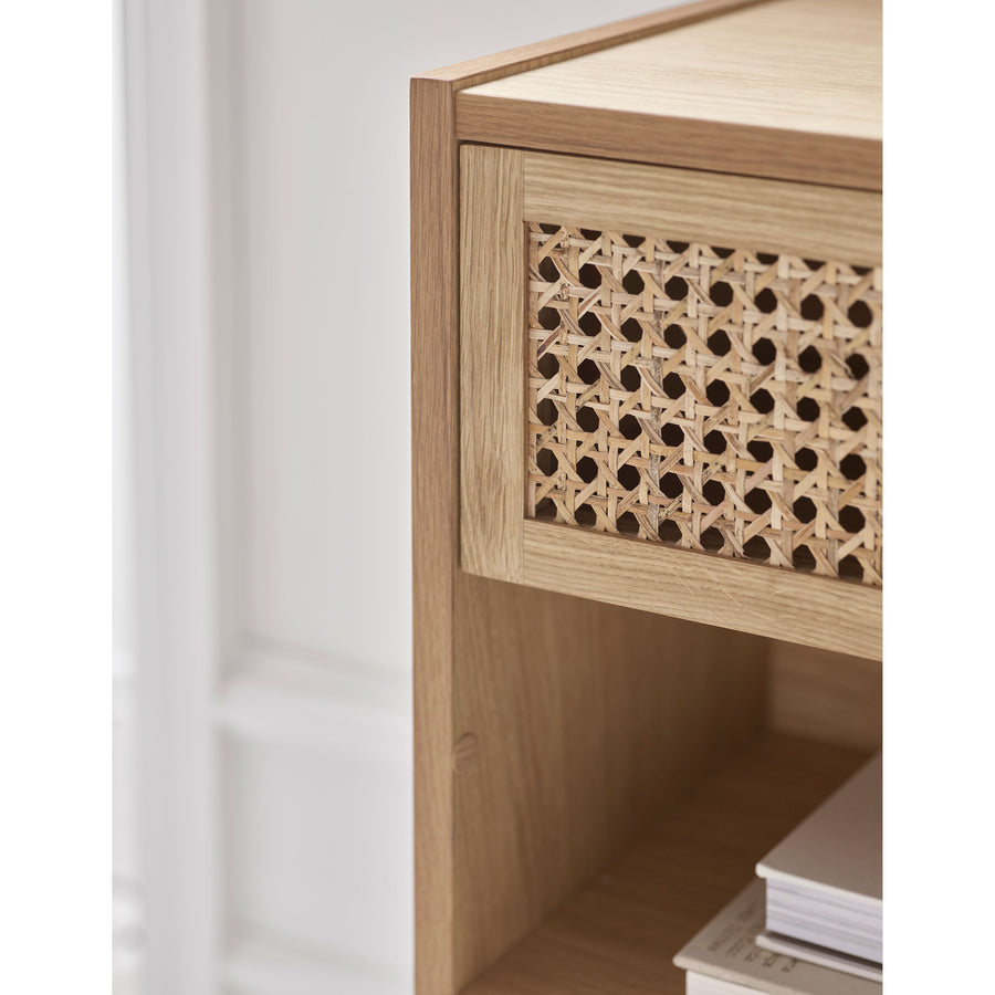 Cana Wall Mounted Bedside Table With Shelf, Detail 1