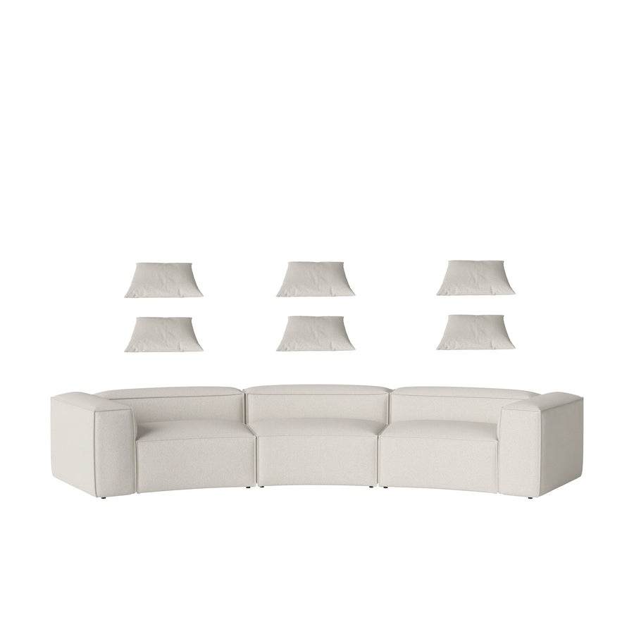 BOLIA Cosima Curved Sofa 414 cm, in Freya Ivory