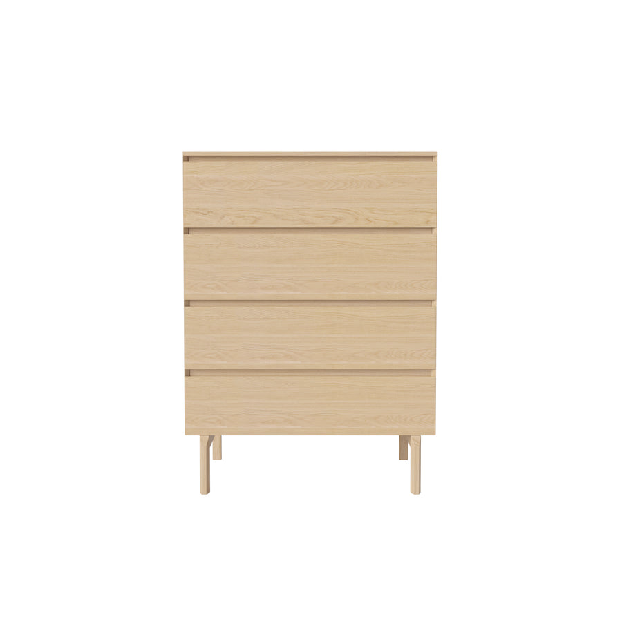Bolia 4 Drawer Dresser, White Oiled Oak