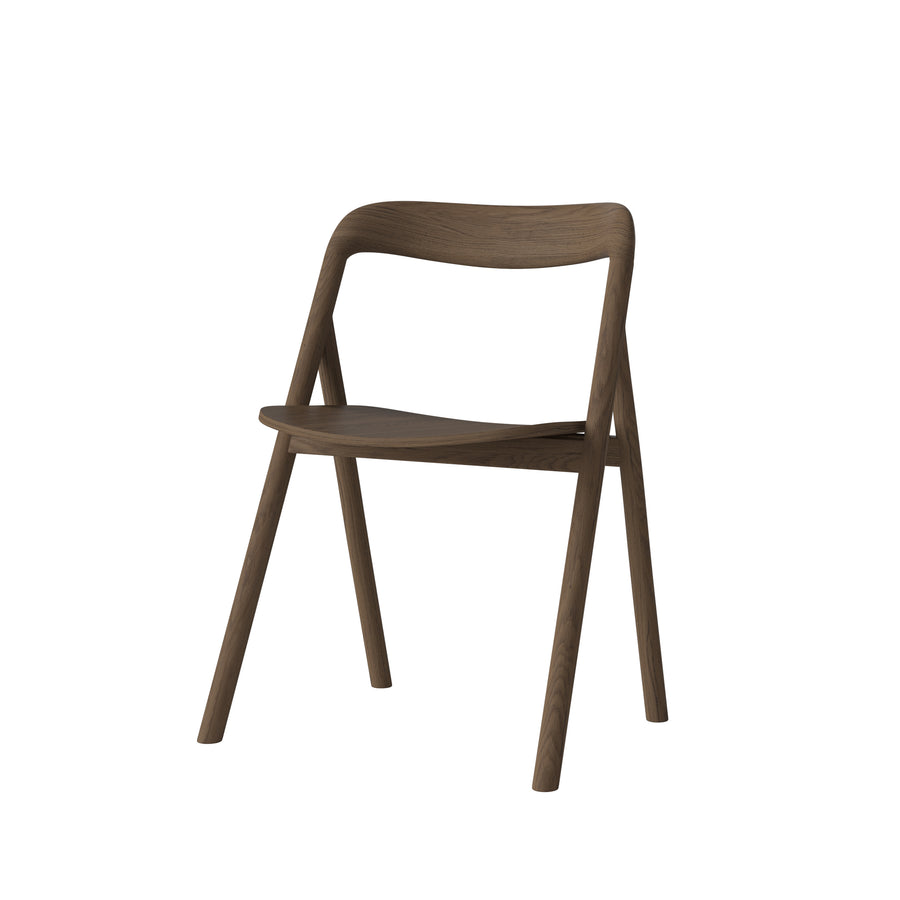 BOLIA Fenri Dining Chair in Dark Oiled Oak, angle