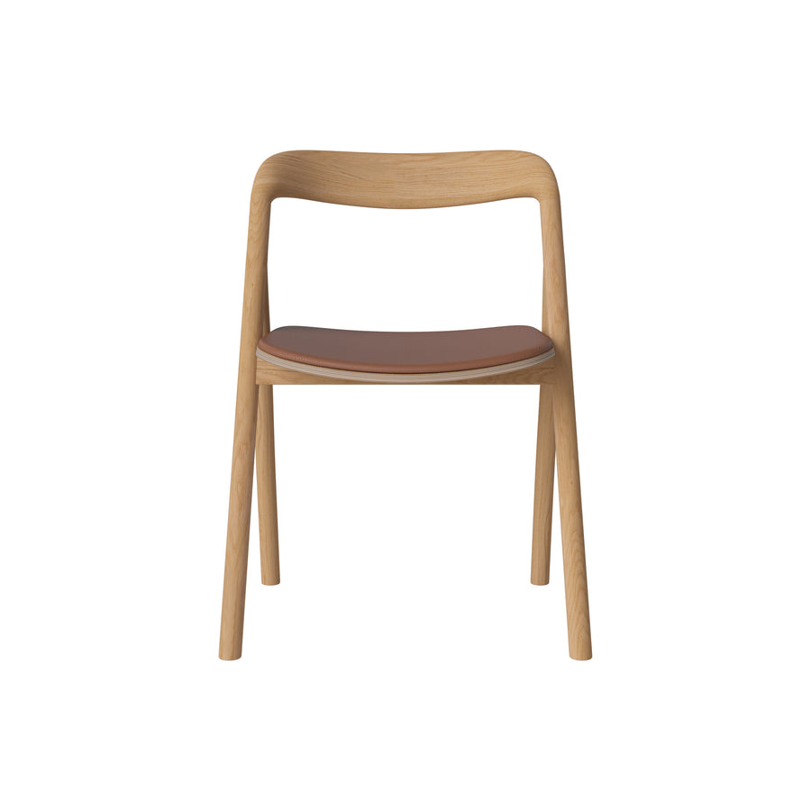 BOLIA Fenri Dining Chair in Oiled Oak, Quattro Cognac