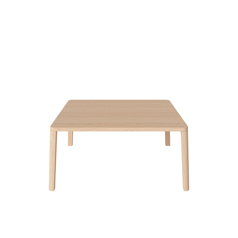 BOLIA Graceful Coffee Table in solid White Pigmented Oiled Oak, 90 cm x 90 cm x 42 cm h