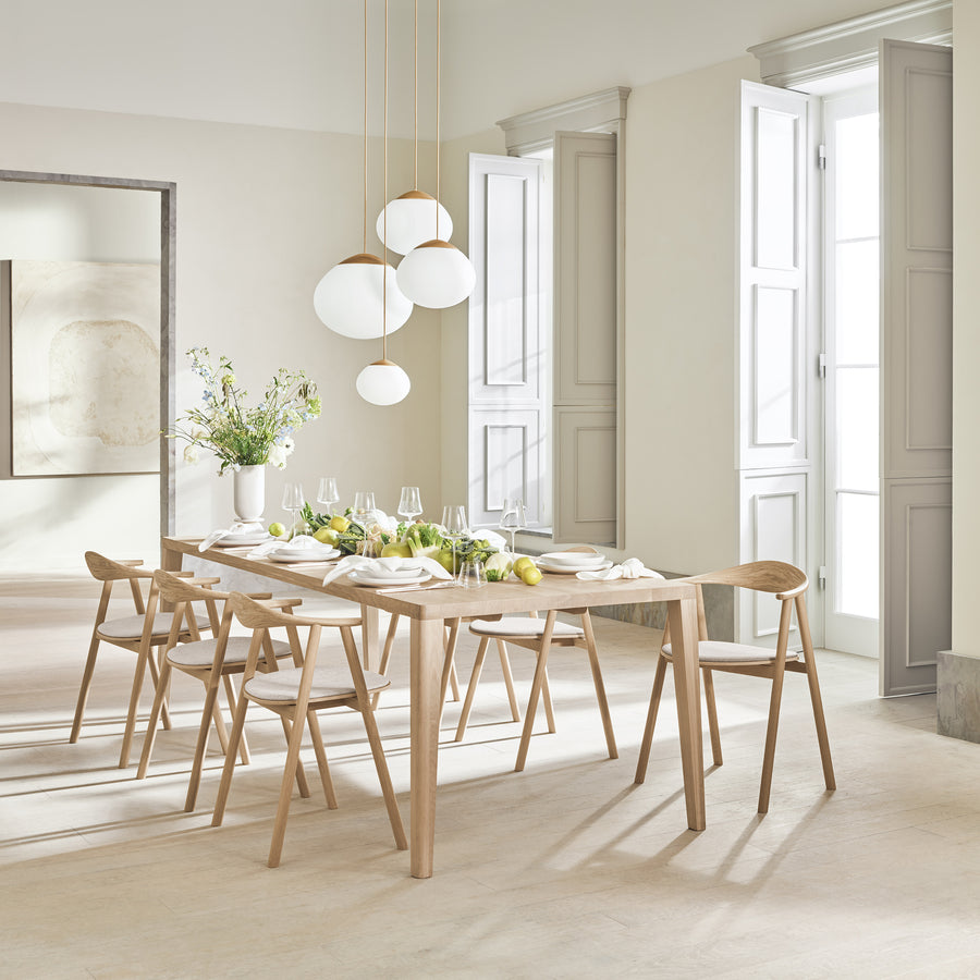 BOLIA Graceful Table in White Pigmented Oak