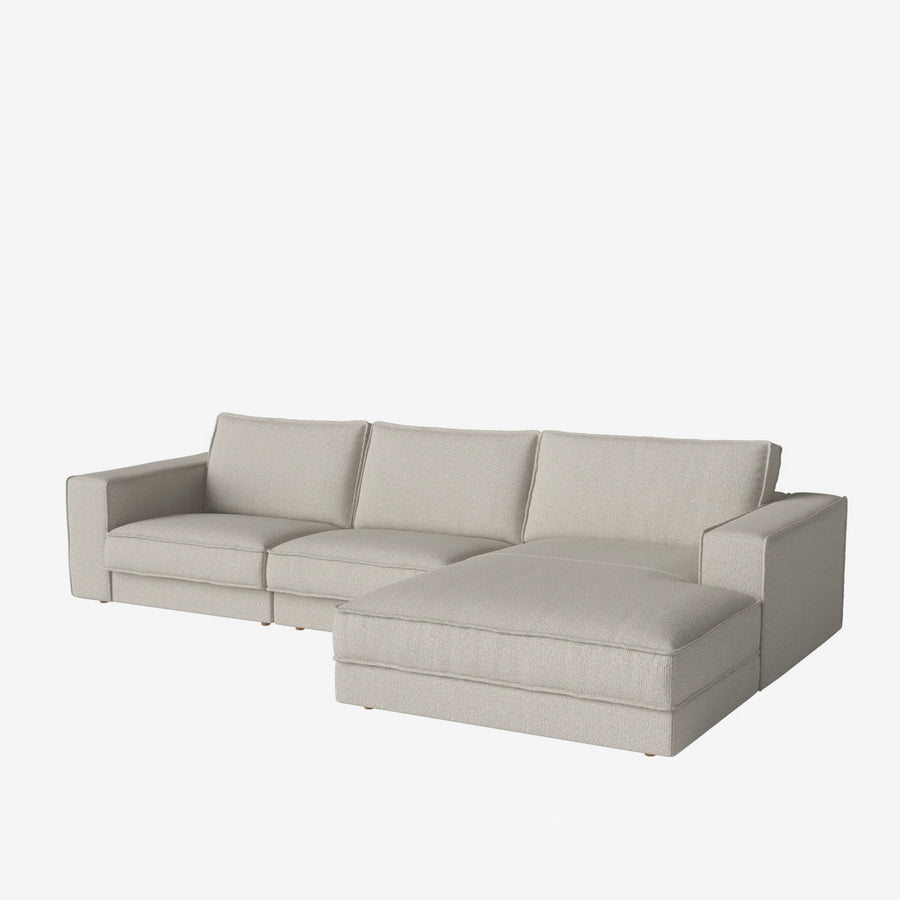 Noora 3 Modules, Chaise Longue Small, front turned