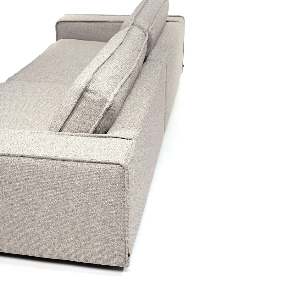 BOLIA Noora Sofa 290 in fabric Freya Beige, arm detail, ©Spencer Interiors 2025
