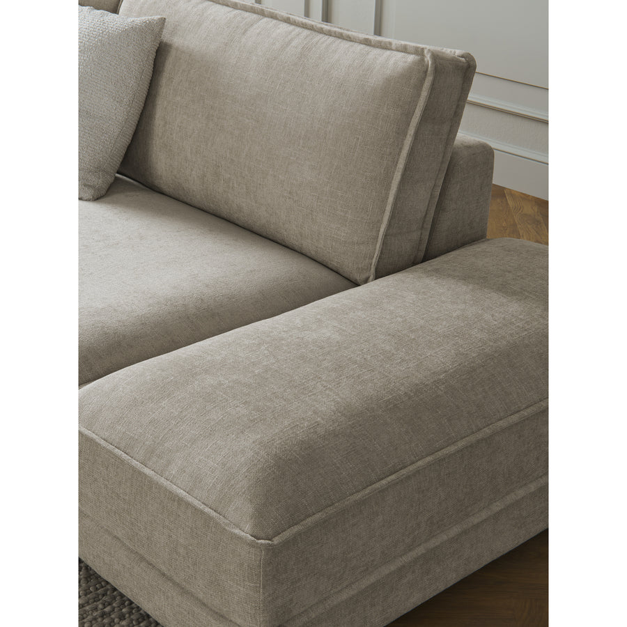 BOLIA-Noora 4 Module Open End Composition 350 cm x 204 cm, combi pouf detail, ambient