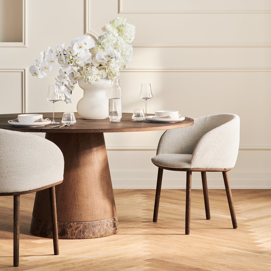 BOLIA Piro Dining Table 160 cm, Dark Oiled Oak, ambient