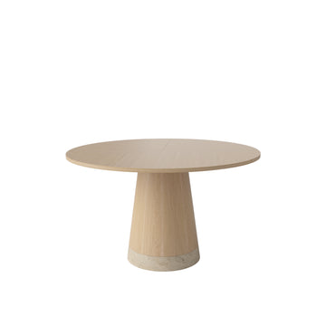BOLIA Piro Dining Table 125 cm, White Pigmented Oak