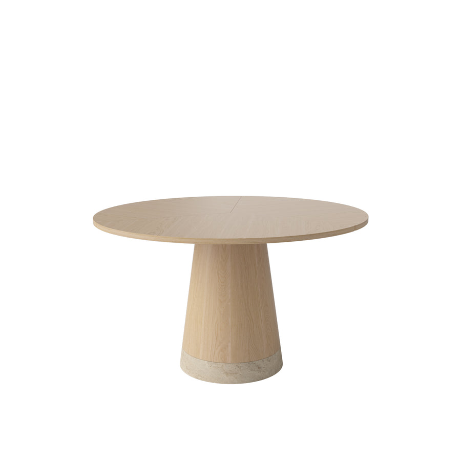 BOLIA Piro Dining Table 125 cm, White Pigmented Oak