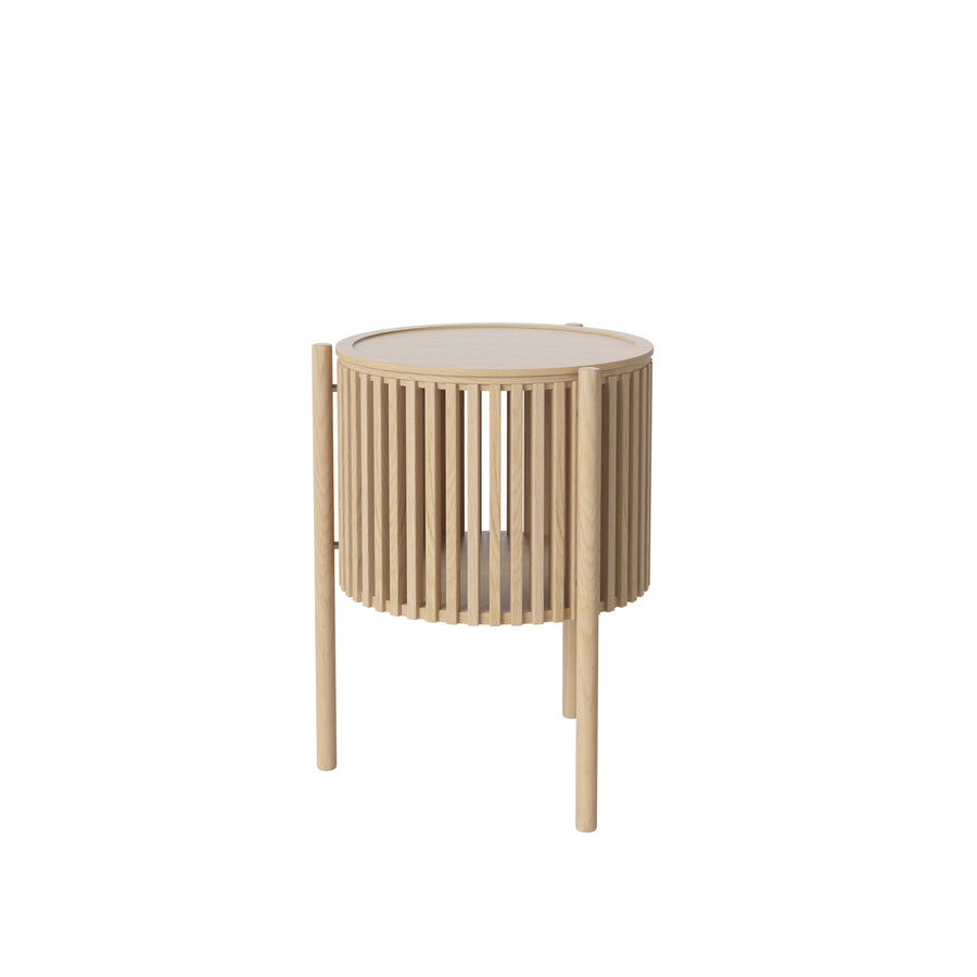 BOLIA Story Side Table, White Pigmented Oak