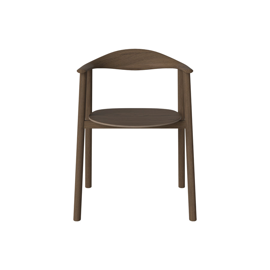 BOLIA Swing Chair in Dark Oiled Oak, front