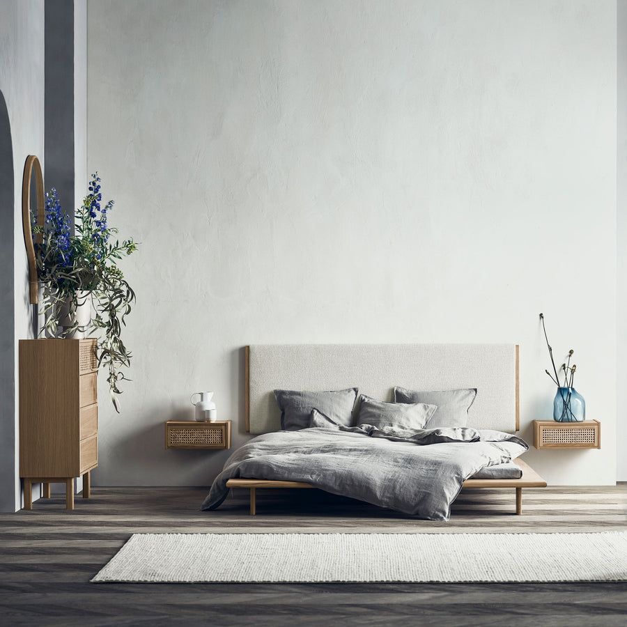 BOLIA Cana Wall Mounted Bedside Tables, ambient