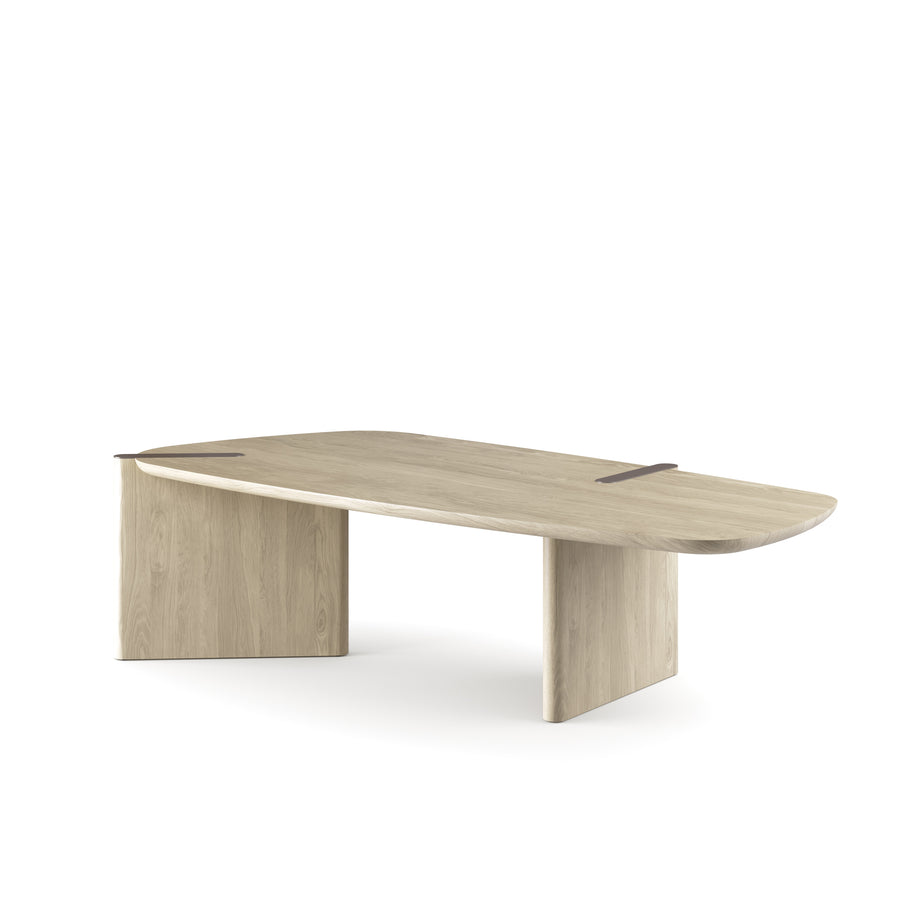 BONALDO Flatiron Table in Brushed Grey Oak