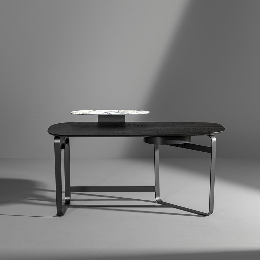 BONALDO Gauss Desk, Coal Oak