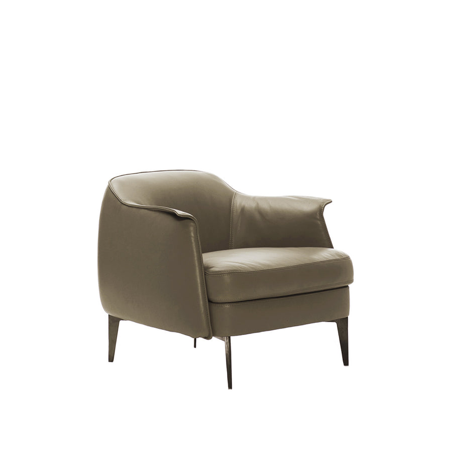 Cierre Boheme Armchair in Leather - made in Italy