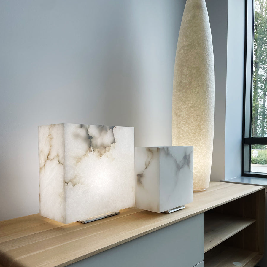 DEMA Alabaster table lamps, ambient