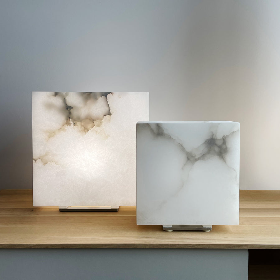 DEMA Alabaster table lamps, ambient 2
