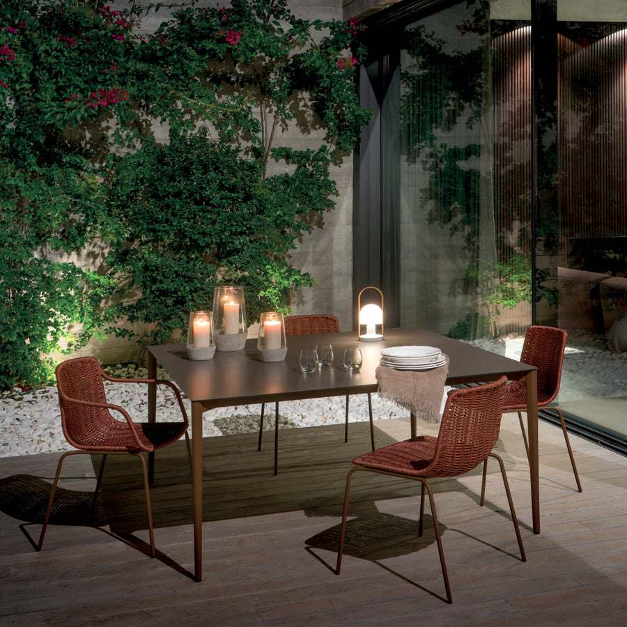 EXPORMIM-Nude Outdoor Dining Table, ambient