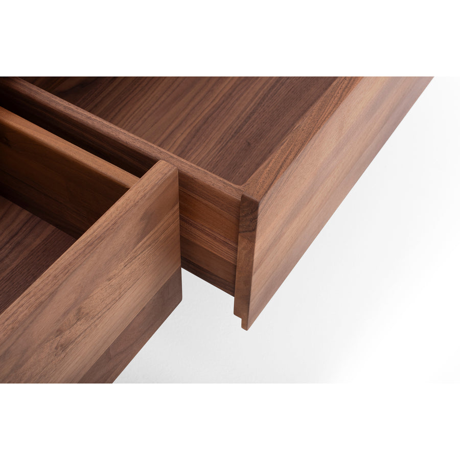 GAZZDA Fawn Lowboard with 3 drawers, drawers open detail