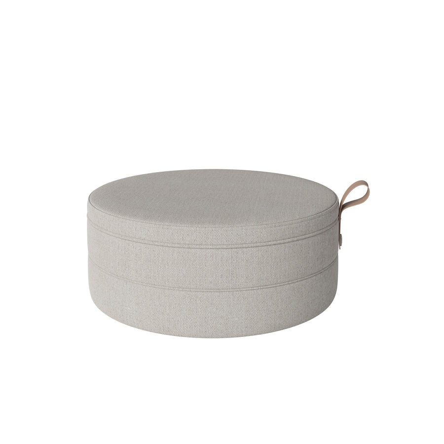 BOLIA Grab Pouf Large, in fabric Memory Grey White