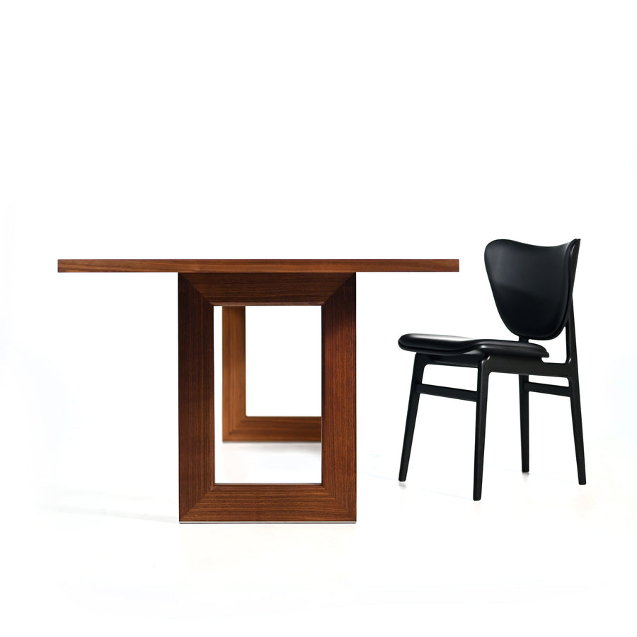 LANDO Palladio Table 260 cm in American Walnut, NORR11 Elephant Chair