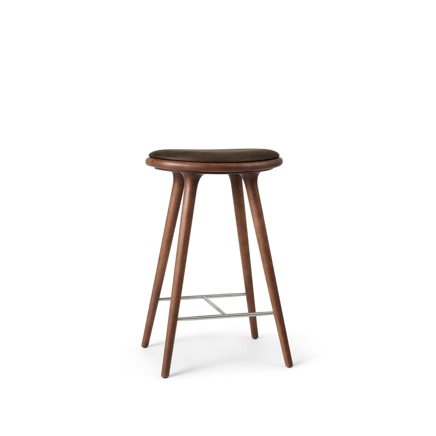 MATER HIGH STOOL COUNTER - BROWN STAINED BEECH
