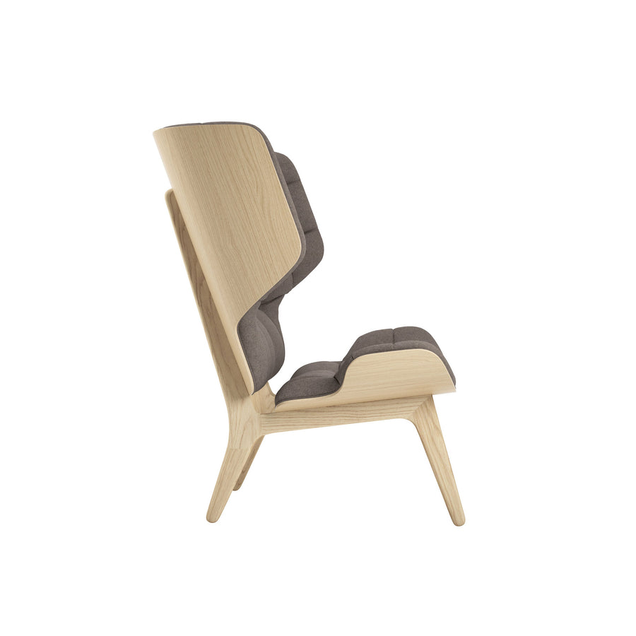 Norr11 Denmark, Mammoth Chair, Natural Oak, Fawn Wool, profile | Spencer Interiors