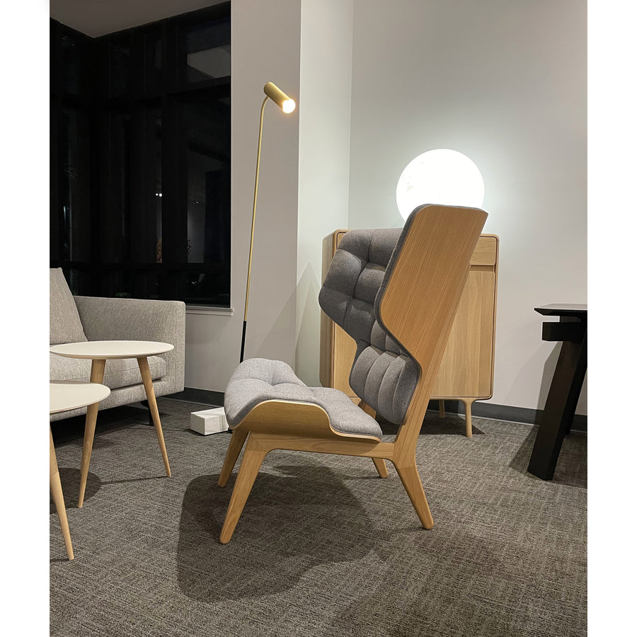 NORR11 Mammoth Chair Grey Wool, Natural Oak, ambient