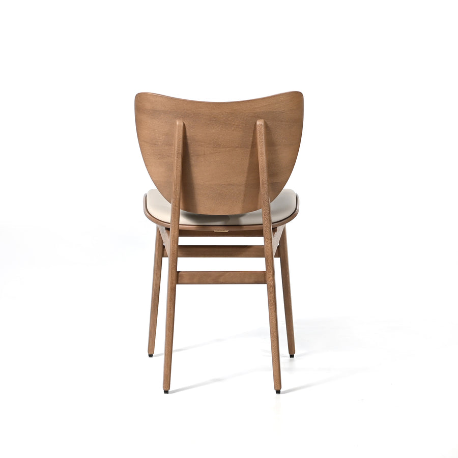 NORR11 Elephant Dining Chair in Light Smoked Oak, back, ©Spencer Interiors Inc.