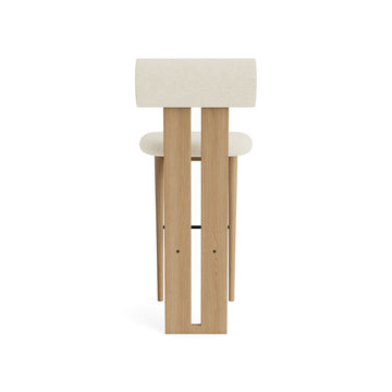 NORR11 Hippo Counter Stool in Natural Oak, Barnum 24, back view
