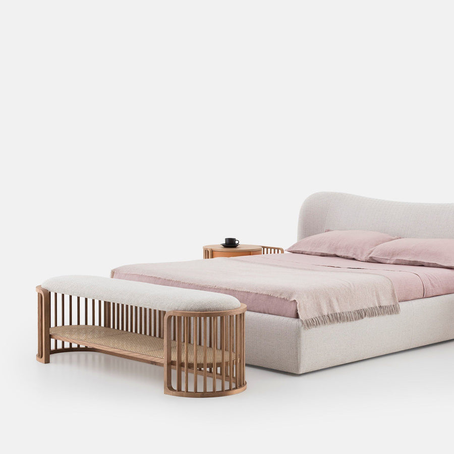 Pianca Palu Bench with shelf, foot of bed