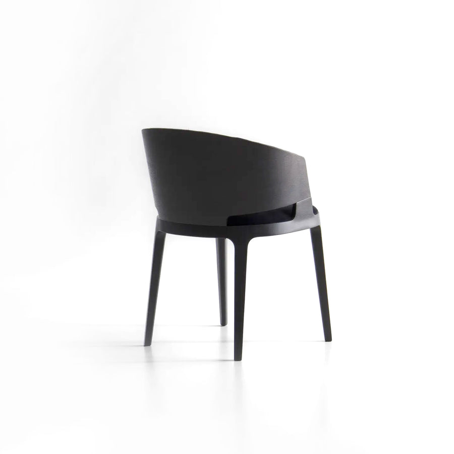 POTOCCO Velis Wood Chair 942/PAW, dark finish, back view