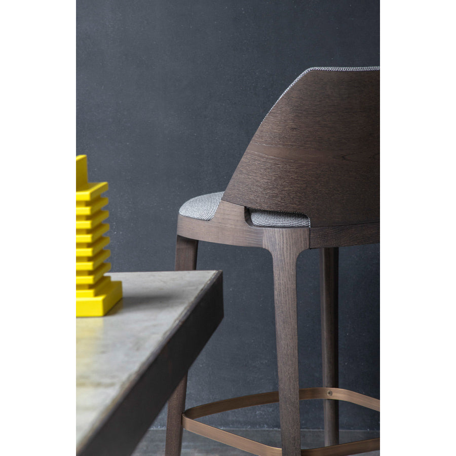 POTOCCO Velis Stool Wood, back detail