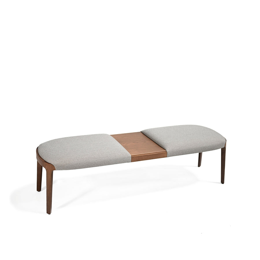 POTOCCO Velis Bench, Ash Stained Walnut 2, ©Spencer Interiors Inc. 2023